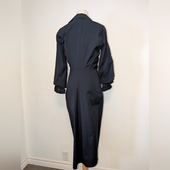 Veronica Beard Afton Black Wrap Dress - Picture 6 of 13